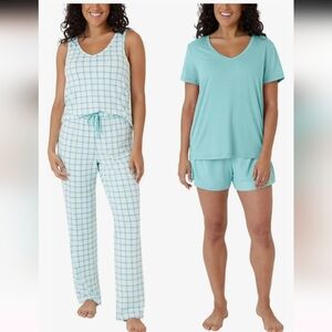 Eddie Bauer XXL 4-Piece PJ Set Shirt Tank Top Shorts Pants Sleepwear Lounge NWT